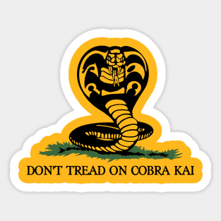 Don't Tread On Cobra Kai Sticker